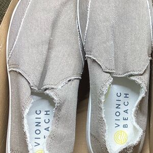 Vionic Women's Beige Slip-On Sneakers